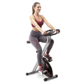 Folding Upright Exercise Bike with Adjustable Resistance A9122