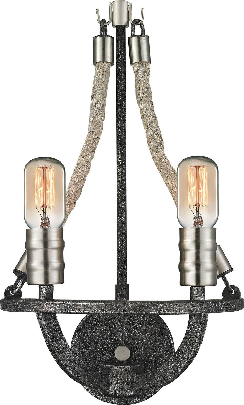 Natural Rope 2 Light Sconce T776