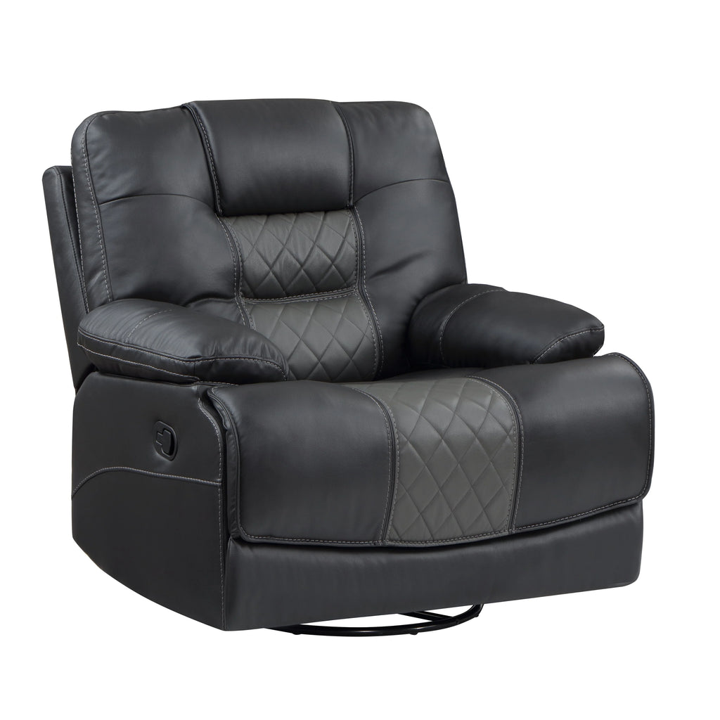 Faux Leather Swivel Glider Reclining Chair J90820