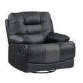 Faux Leather Swivel Glider Reclining Chair J90820