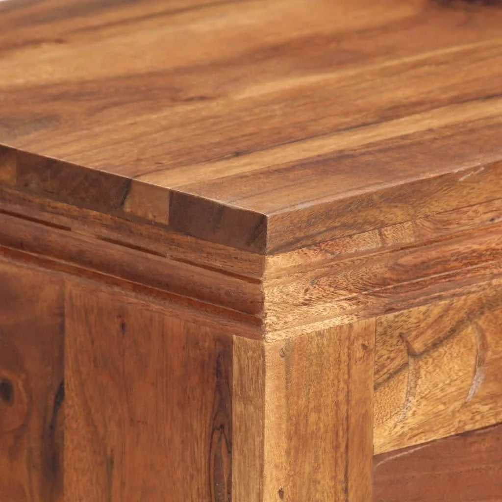 Solid Acacia Wood Sideboard Cabinet with 2 Drawers and 2 Doors H584
