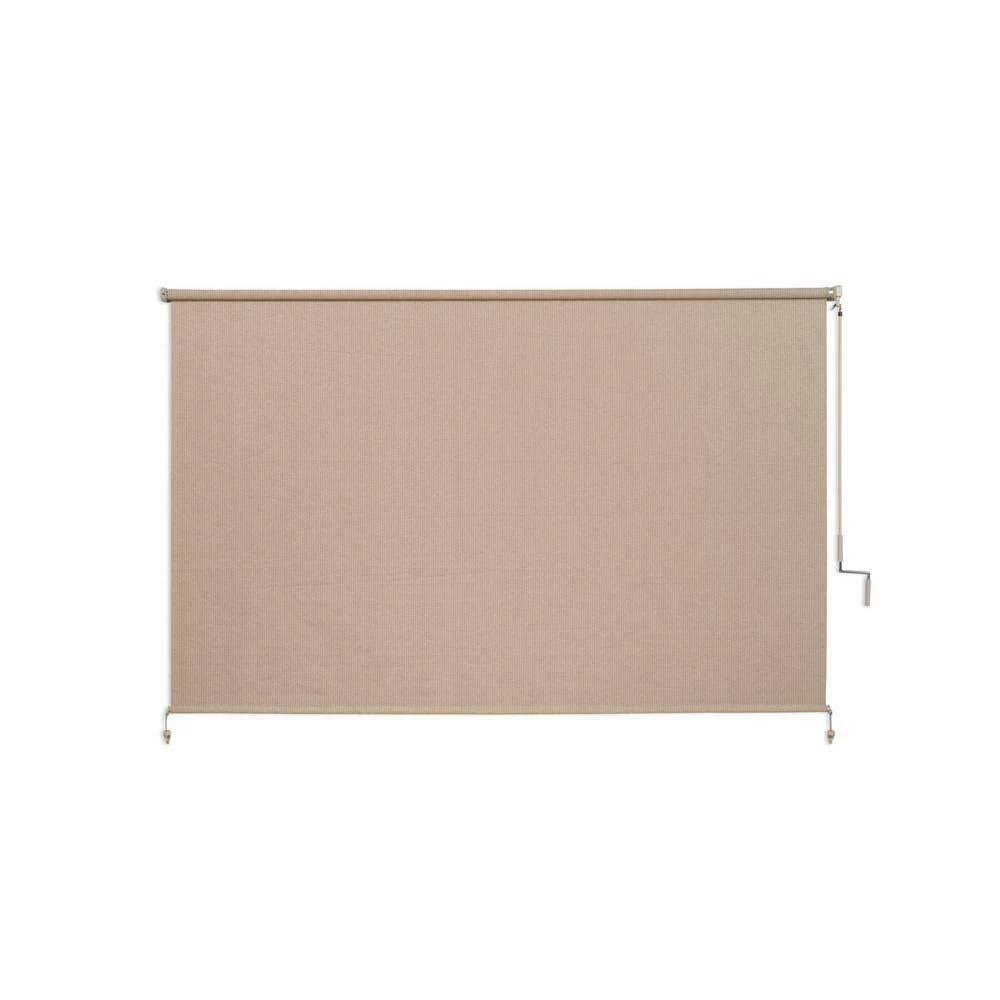 Camel Light Filtering Fabric Exterior Roller Shade 96 in G341