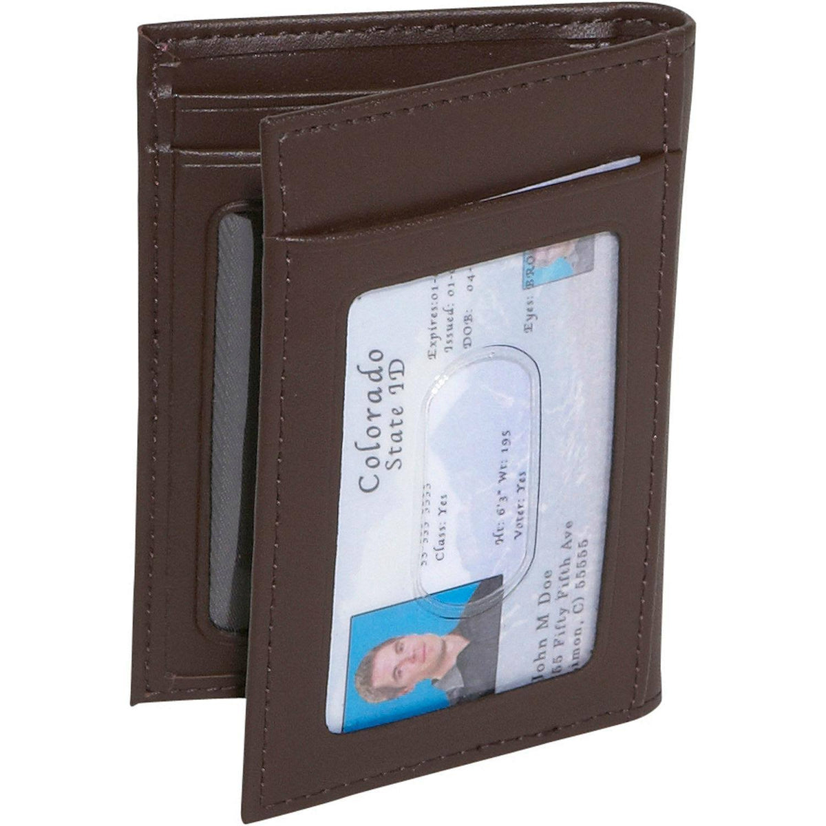 Black Leather Card Case X37675