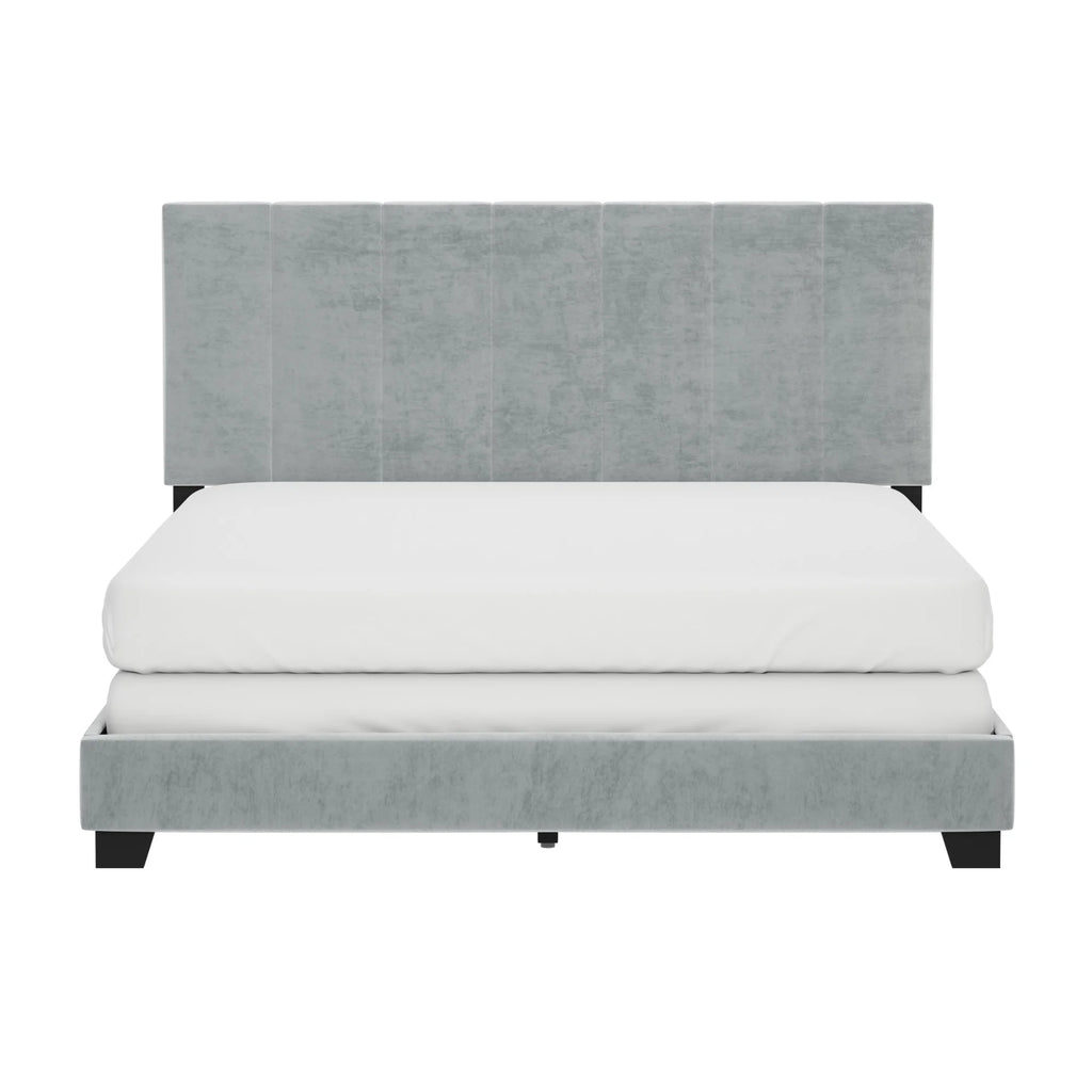 Platinum Gray Upholstered Queen Bed G370