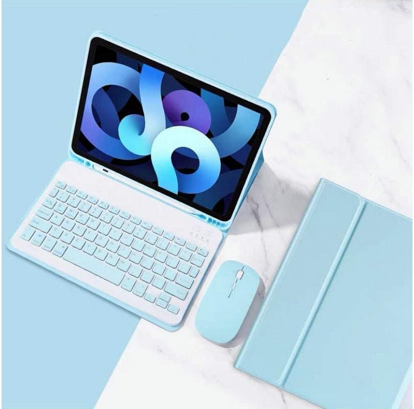 Green Detachable Wireless Bluetooth Keyboard Case + Mouse for 10.9 inch iPad Air N329