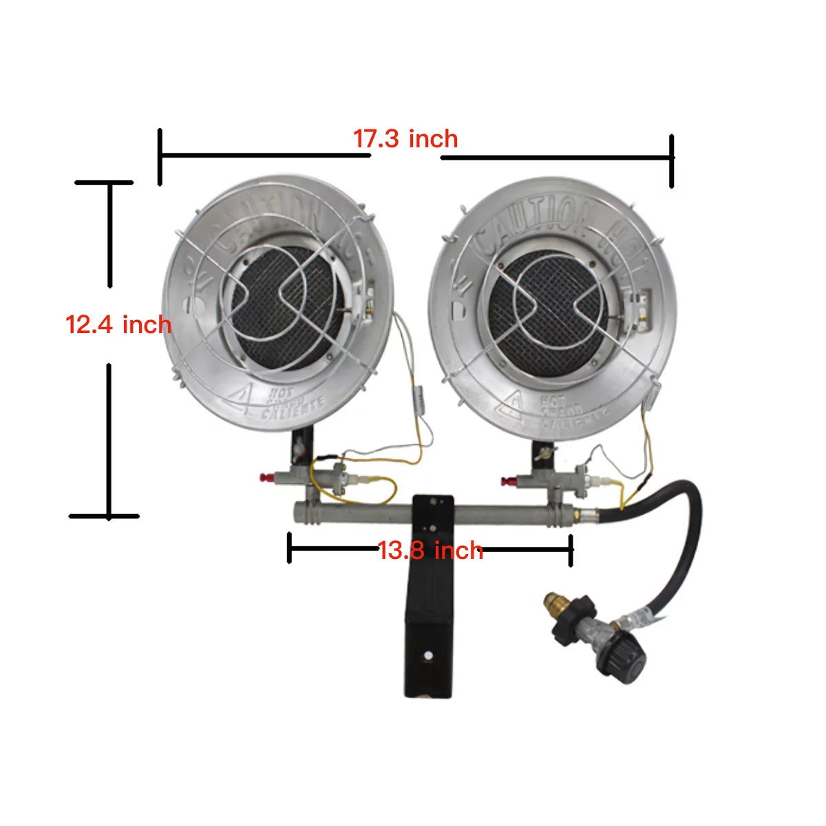 Double Tank Top Outdoor Propane Heater M605183