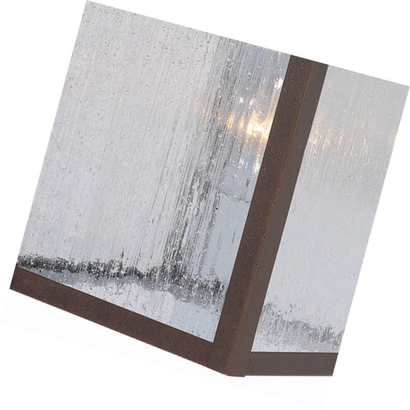 One-Light Exterior Wall Lantern Textured Rust Patina Cast Aluminum I54028