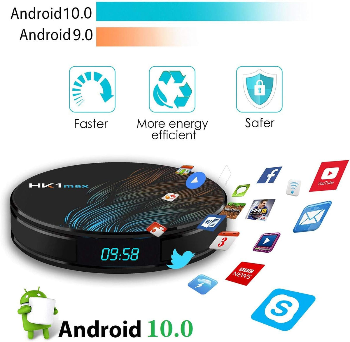4GB RAM 32GB ROM Android 10.0 TV Box Q8839
