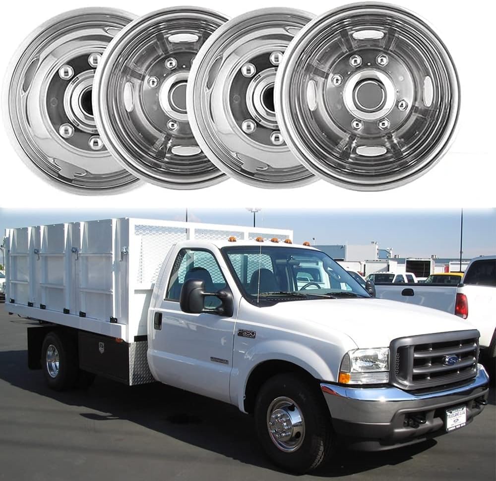 17inch Polished Stainless Steel 8 Lug Wheel Simulators M575194