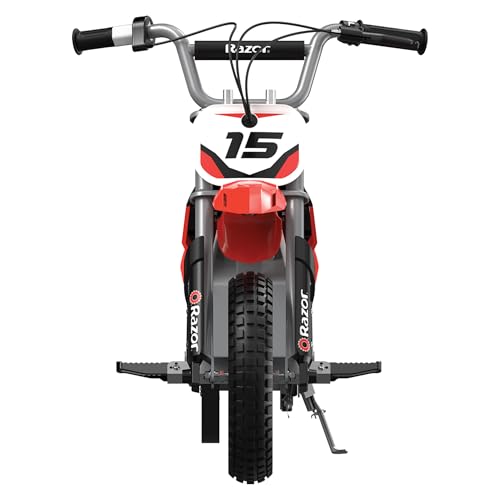Red Kids Electric Motocross Bike, 14 Mph, 60 Min Runtime V744777