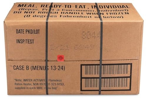 Variety Pack of 12 Freeze Dried Meals Ready to Eat with Flameless Heater X686427