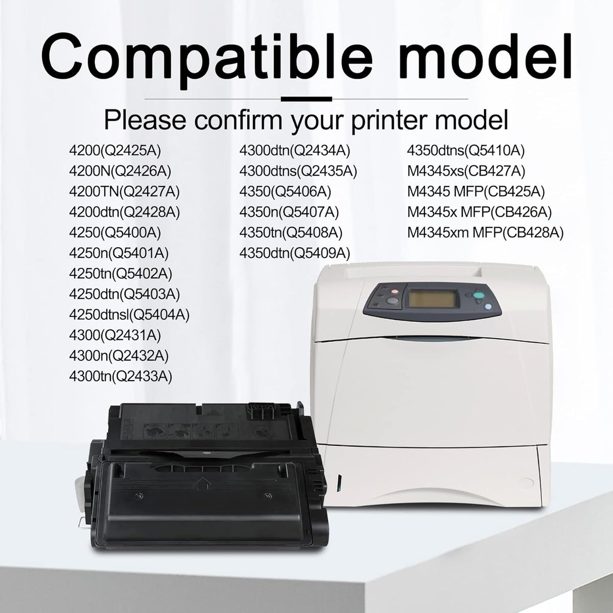 Black Compatible 45A Toner Cartridge Replacement H383472