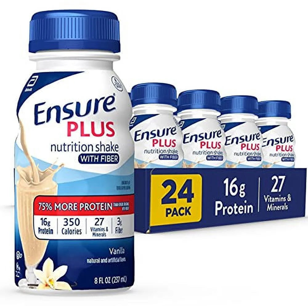 Vanilla Liquid Nutrition Shake, 16 Grams of Protein, 8 Fl Oz Bottle (Pack of 24) V9992