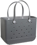 Gray Waterproof Silicone Tote Bag T2241