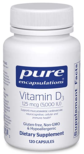 Vitamin D3 125 mcg (5,000 IU) Supplement - 120 Capsules K454572