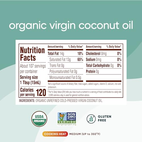 Organic Unrefined Virgin Coconut Oil 54-ounce J907