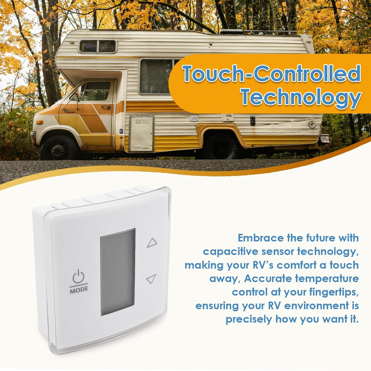 RV Single Zone Wall Thermostat Digital Temperature Display Replacement I581