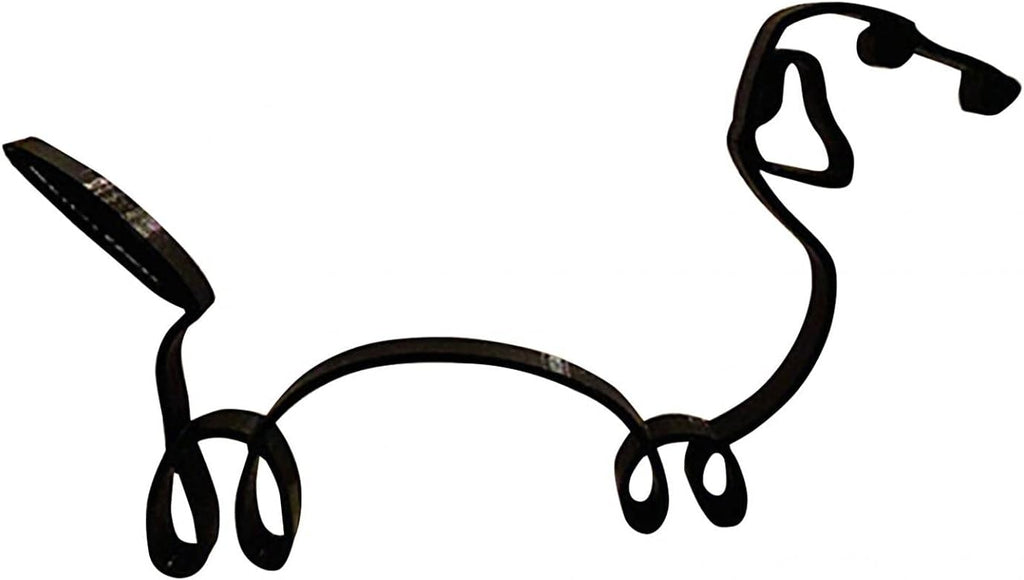 Metal Abstract Dog Line Drawing Sculpture G402829