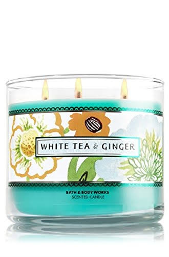 White Tea & Ginger 3 Wick Scented Candle 14.5 oz K249