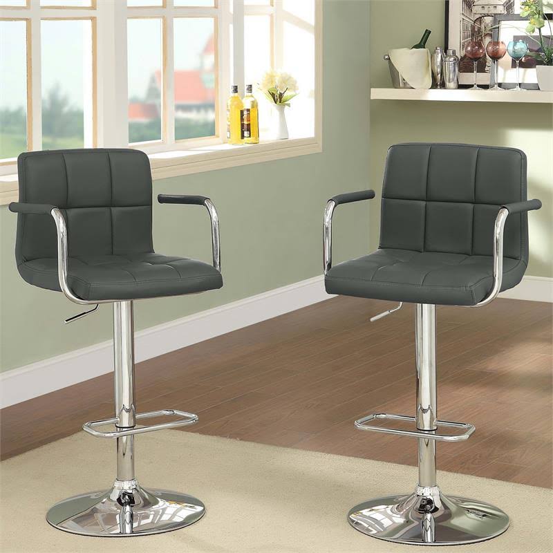 Adjustable Metal Barstool Set of 2 H43295