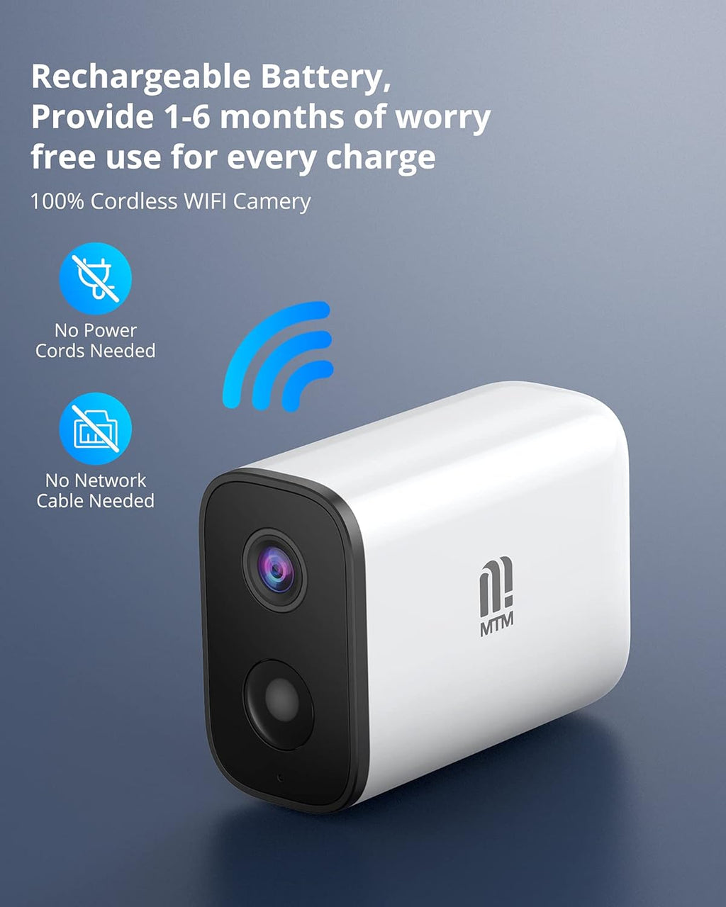 Wireless Outdoor Security Camera 1080P Night Vision IP66 Waterproof C966
