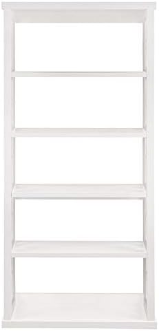 White 5 Shelf Bookcase Q191243