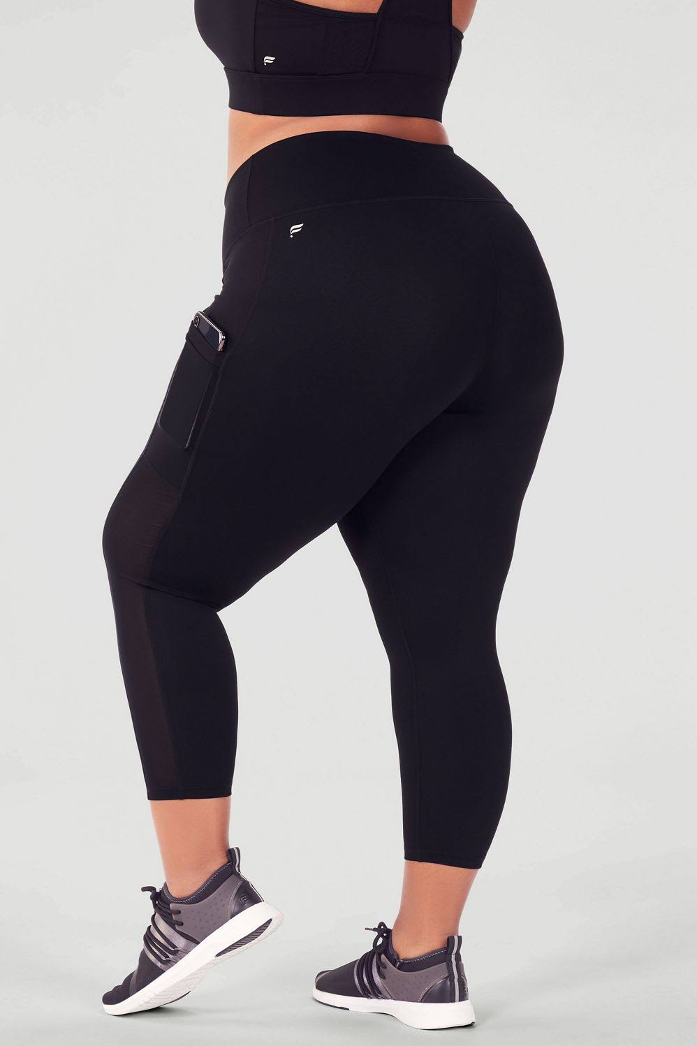 Charcoal Camo High-Waisted Capri F623860
