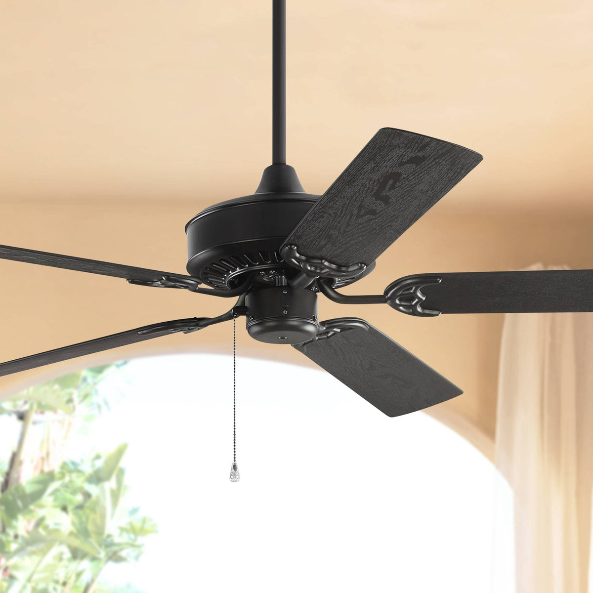 Matte Black Outdoor Ceiling Fan A511