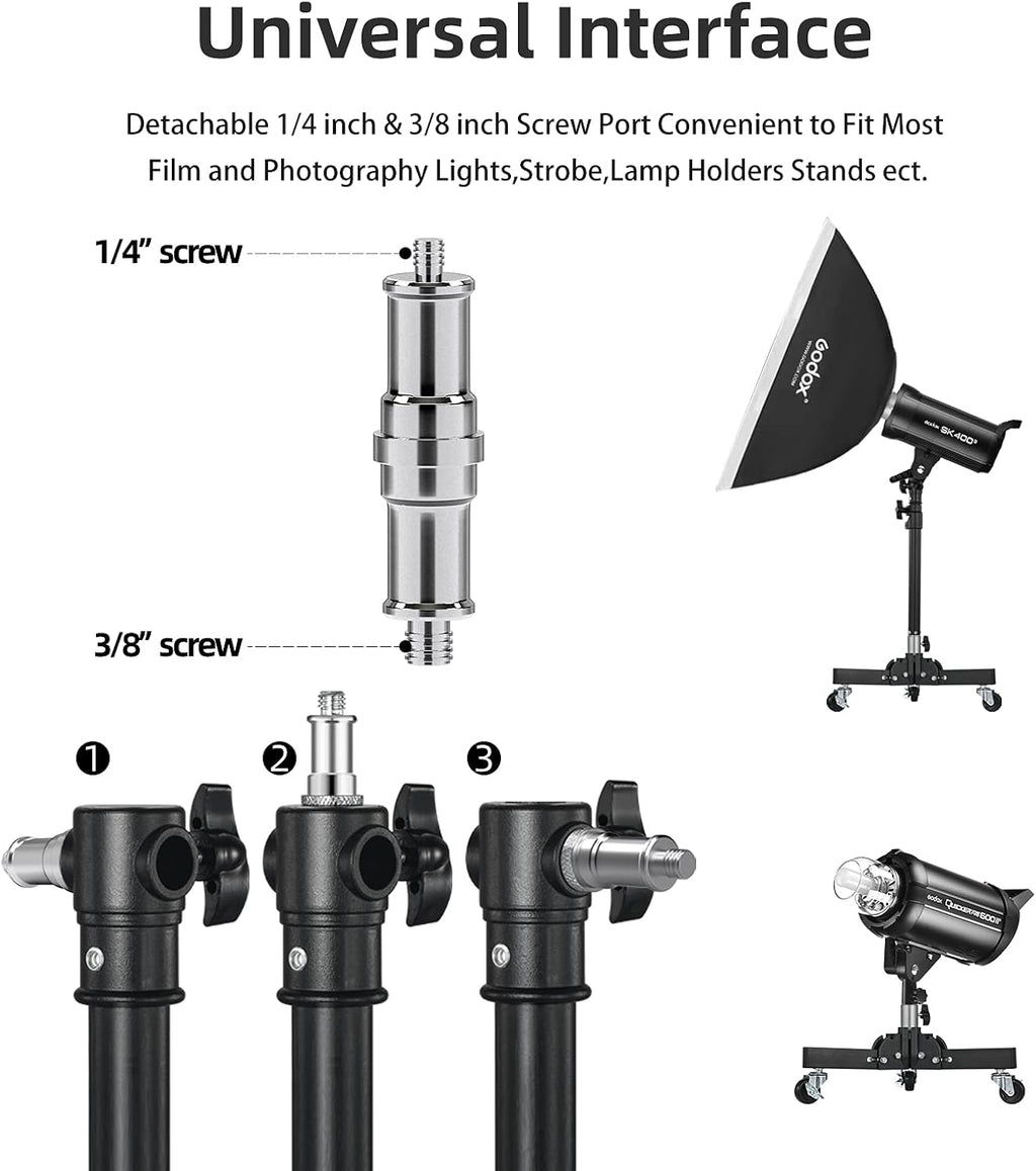 Photography Tripod Light Stand Base with Casters U83551