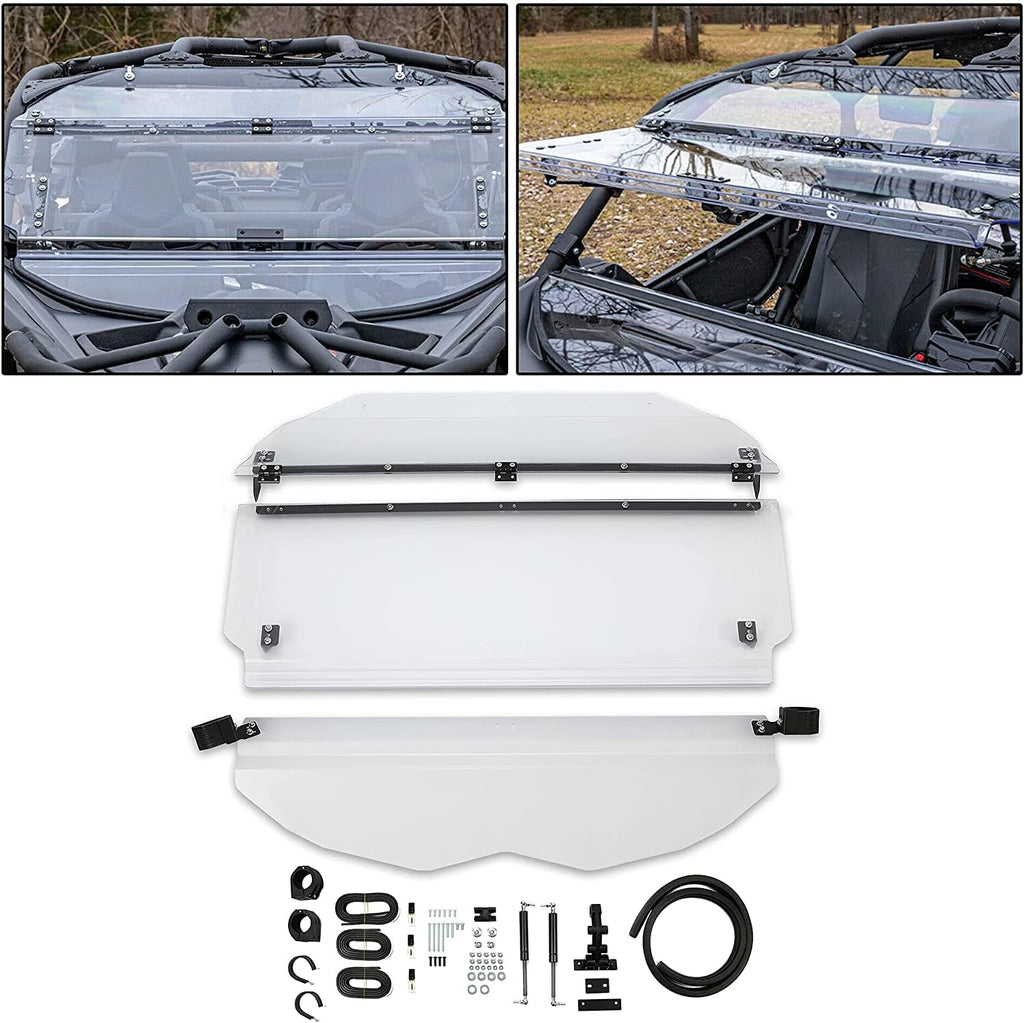 Clear Folding Non-Scratch Resistant Flip Windshield S427979