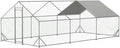 Large Metal Chicken Coop with Waterproof Cover (XL) Q42404