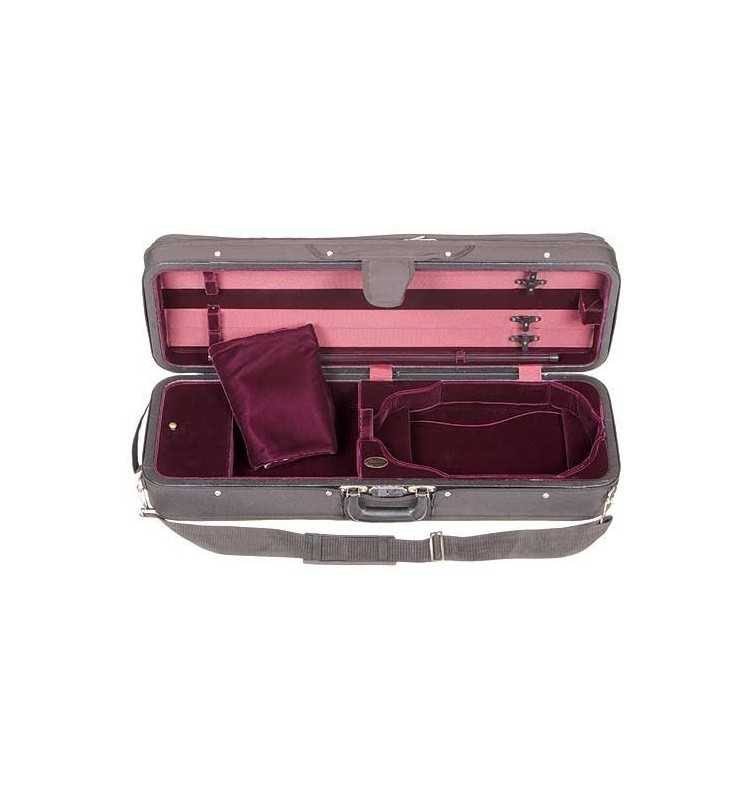 Blue Velour Oblong Suspension Violin Case Q587