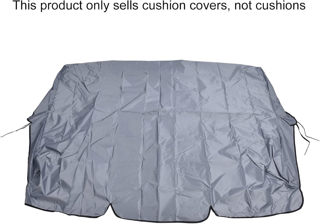 3 Seats Outdoor Canopy Swing Glider with Cushion Cover (Grey) U166