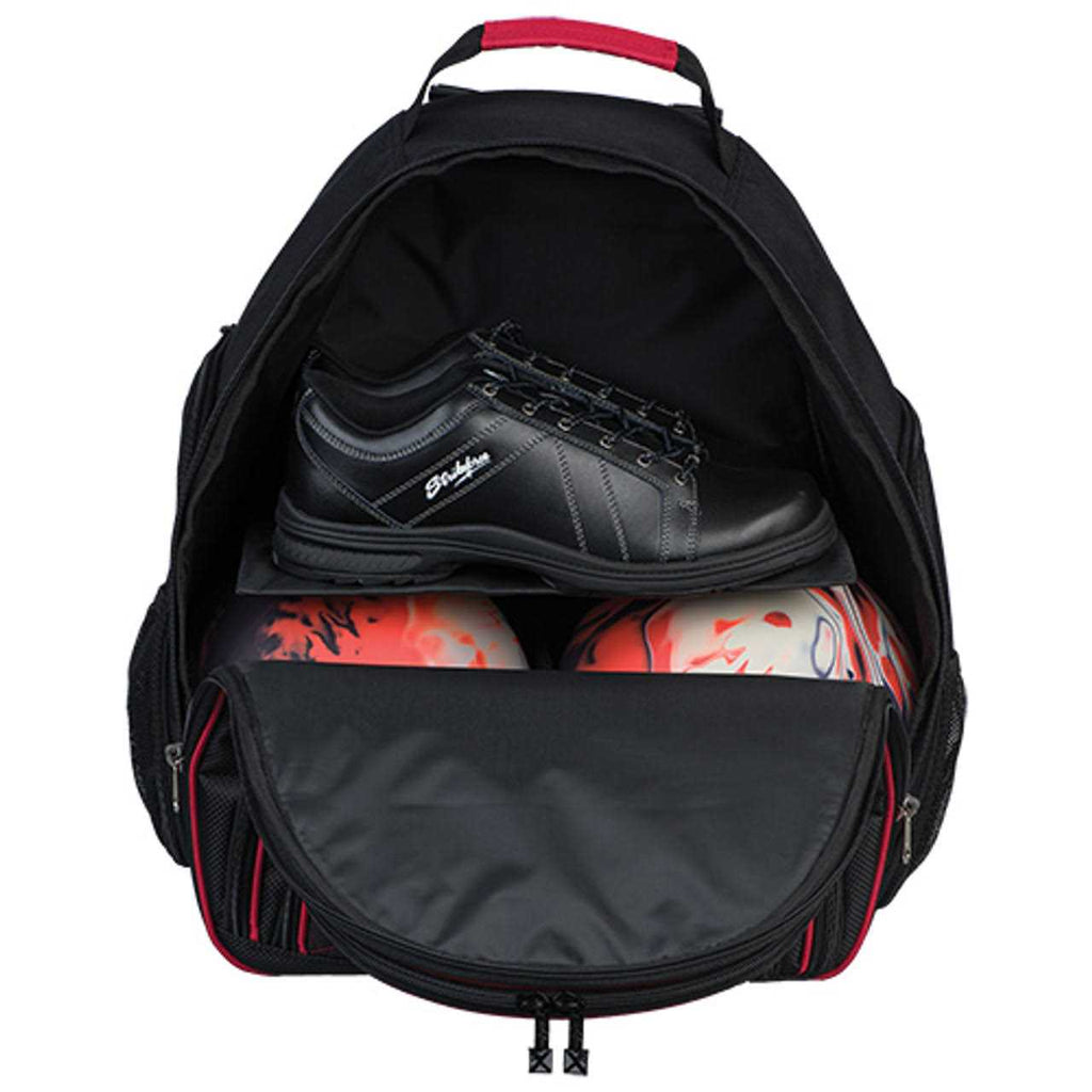 Black/Red 2 Ball Backpack O92174