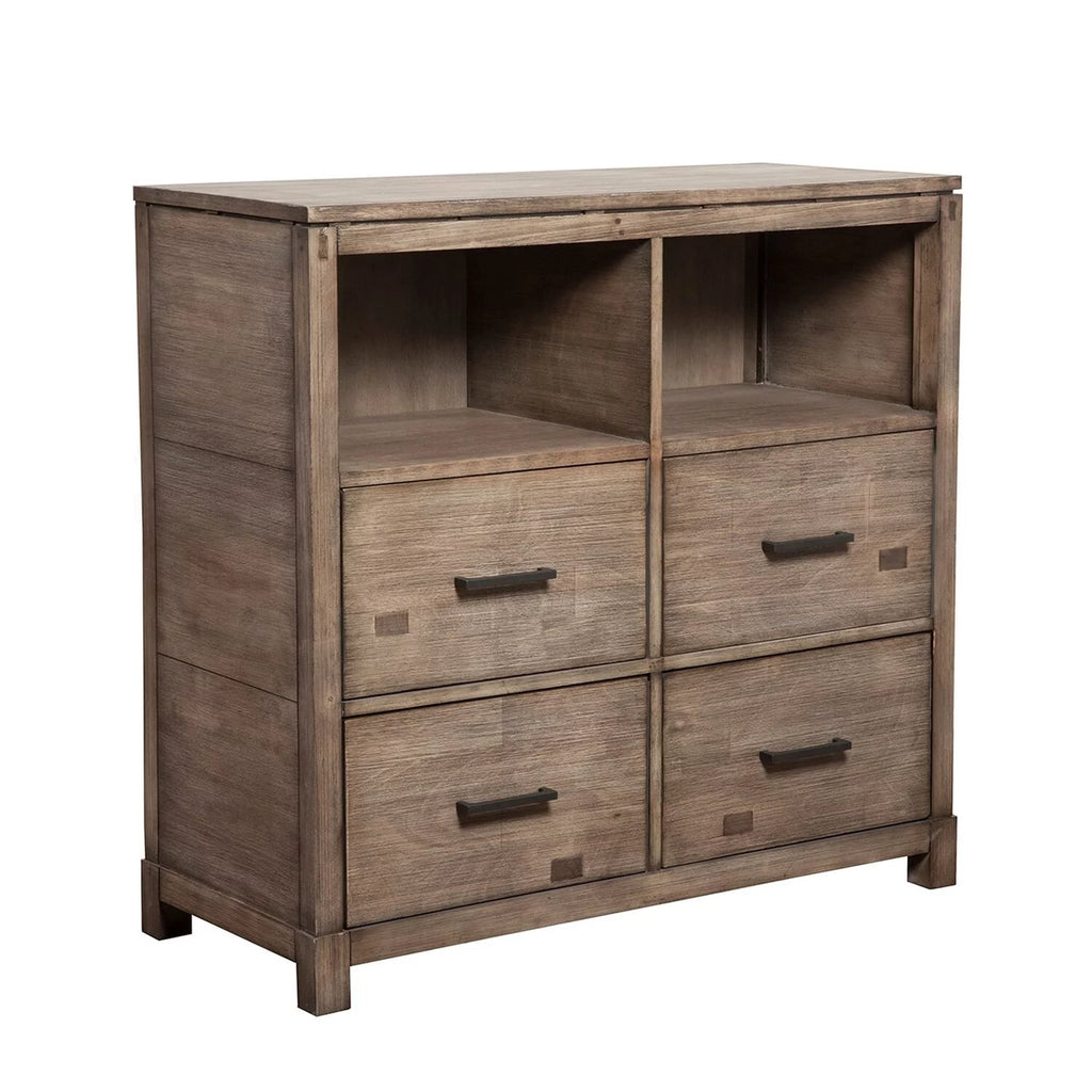Gray Mahogany 4 Drawer TV Media Chest E624101