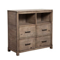 Gray Mahogany 4 Drawer TV Media Chest E624101