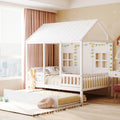 Full Size Wood House Bed with Twin Size Trundle P632723