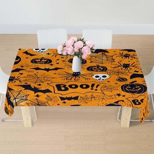 Skull Skeleton Rectangle Table Cloth 60 x 120 inch Fabric Tablecloth G289