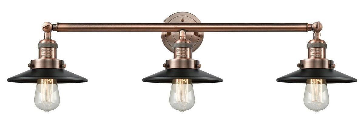 Railroad 3 Light Bathroom Fixture Q20786