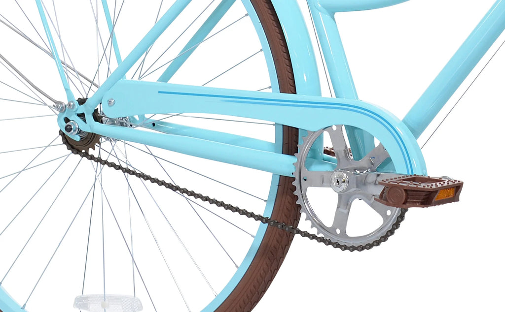 Light Blue and Brown Cruiser Bike S9813