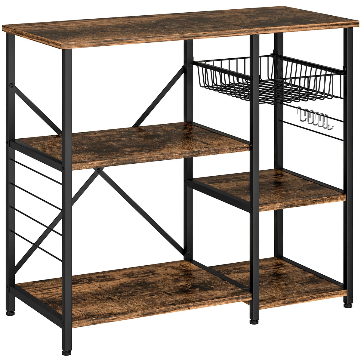 6 Tier Kitchen Bakers Rack with Power Outlet B433