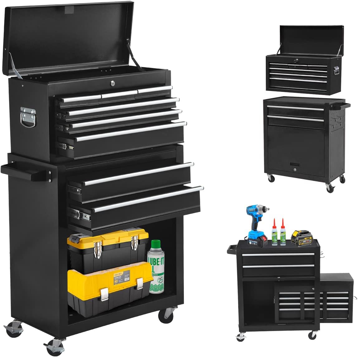 8-Drawer Rolling Tool Chest with Wheels H238778
