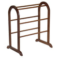 Brown Wood Freestanding Quilt Rack W40044
