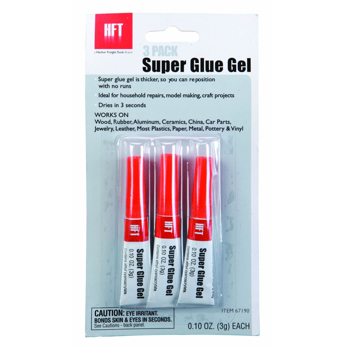 Super Glue Gel, 3 Pack W879