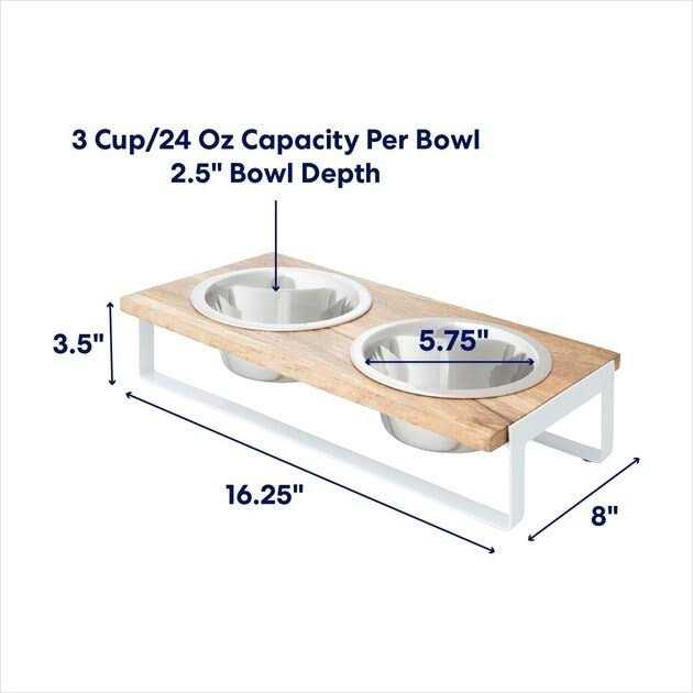 Wooden Double Bowl Diner R716