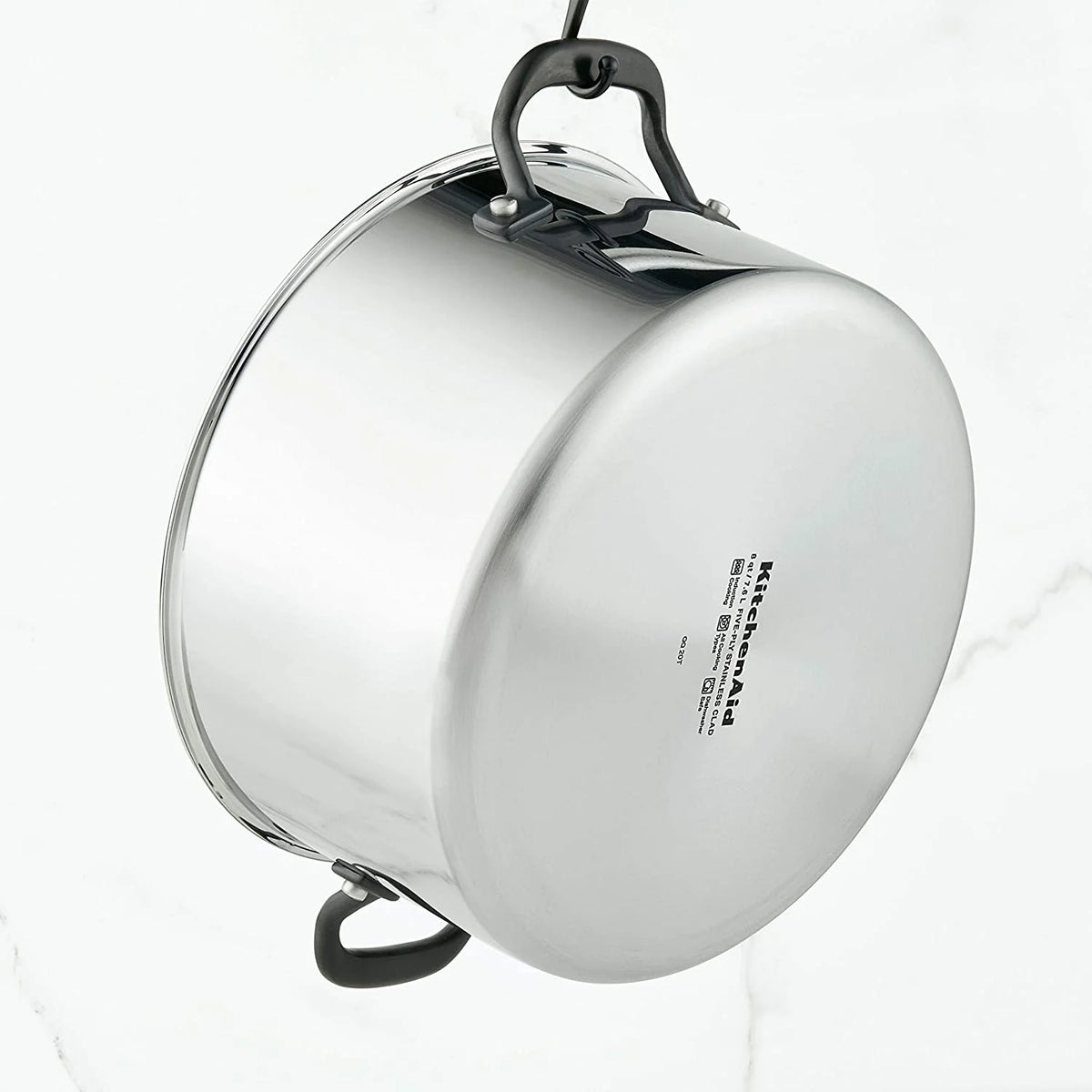 5-Ply Clad Stainless Steel Stock Pot with Lid, 8 Quart Q783217