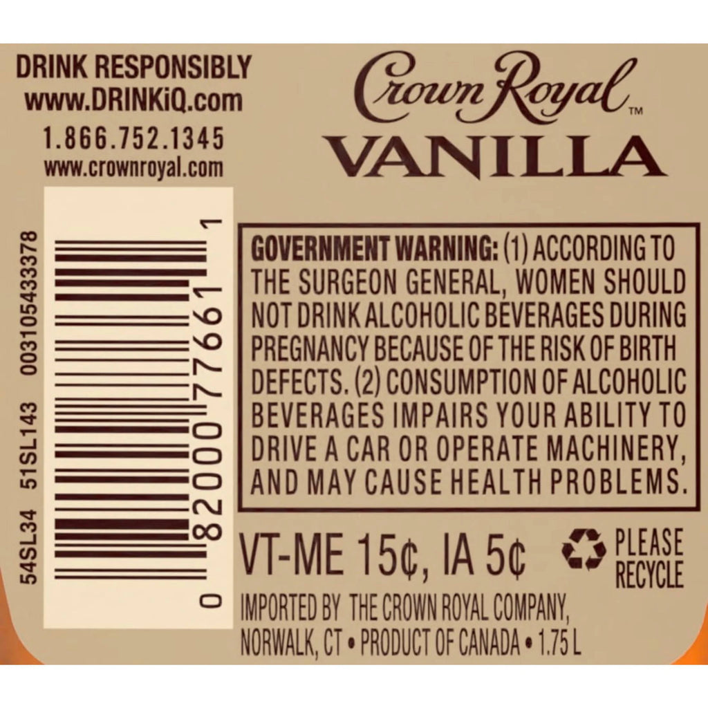 Vanilla Flavored Whisky 1.75 L Q167