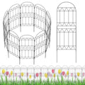 10 Pack Rustproof Metal Garden Fence Panels W302