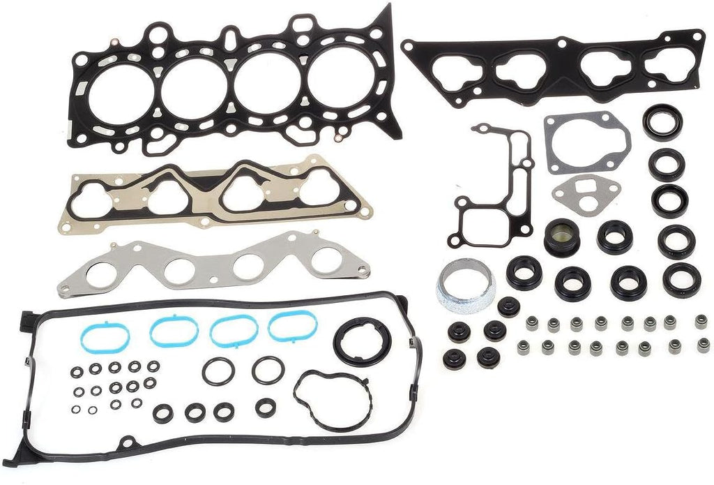 Head Gasket Set with Head Bolts Compatible with Civic DX LX 2001-2005 VTEC D17A1 1.7L Pack of 2 C107013