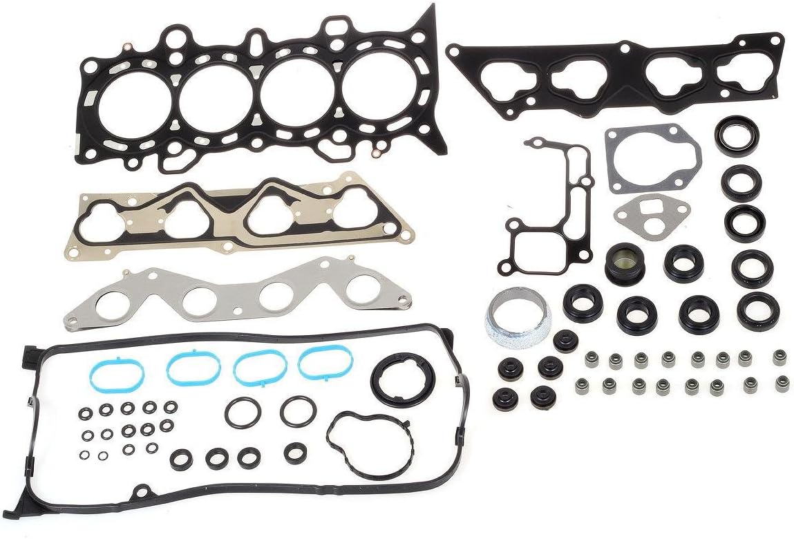 Head Gasket Set with Head Bolts Compatible with Civic DX LX 2001-2005 VTEC D17A1 1.7L Pack of 2 C107013